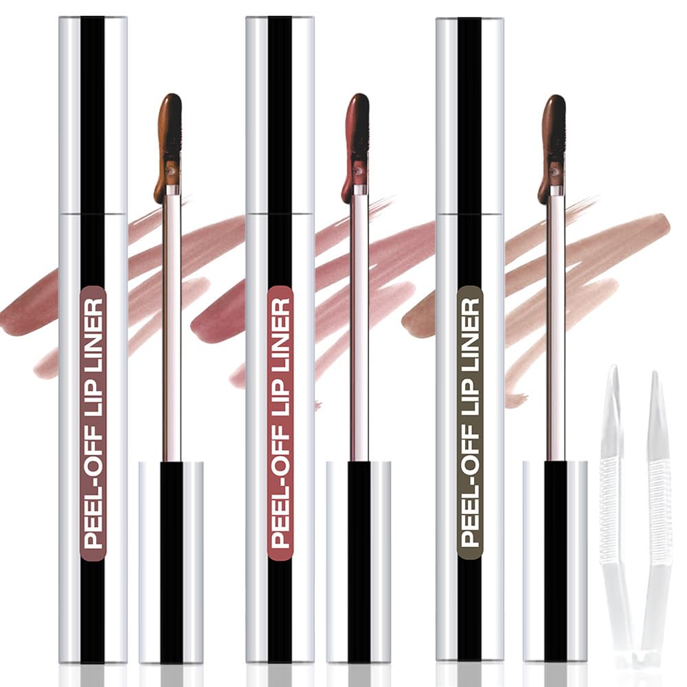 JUAAZIN peel-off lip stain application delivers a precise, smudge-proof lip liner look.