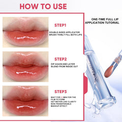 Judydoll Ice Watery Lip Gloss hydration ingredients with hyaluronic acid