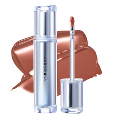 Judydoll Ice Watery Lip Gloss Iced Oolong swatch showing smooth color