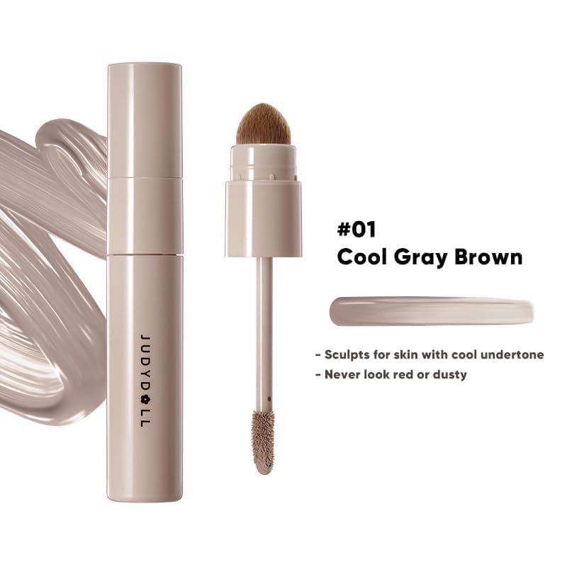 JUDYDOLL liquid highlighter bottle glow delivering a subtle radiance.