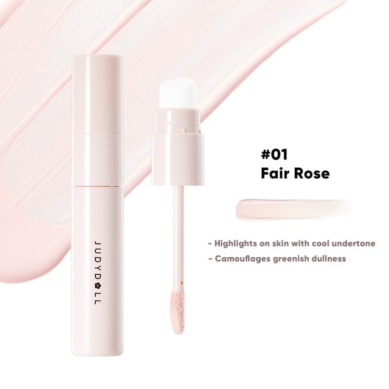 JUDYDOLL Liquid Highlighter with soft glow and feather-light finish.