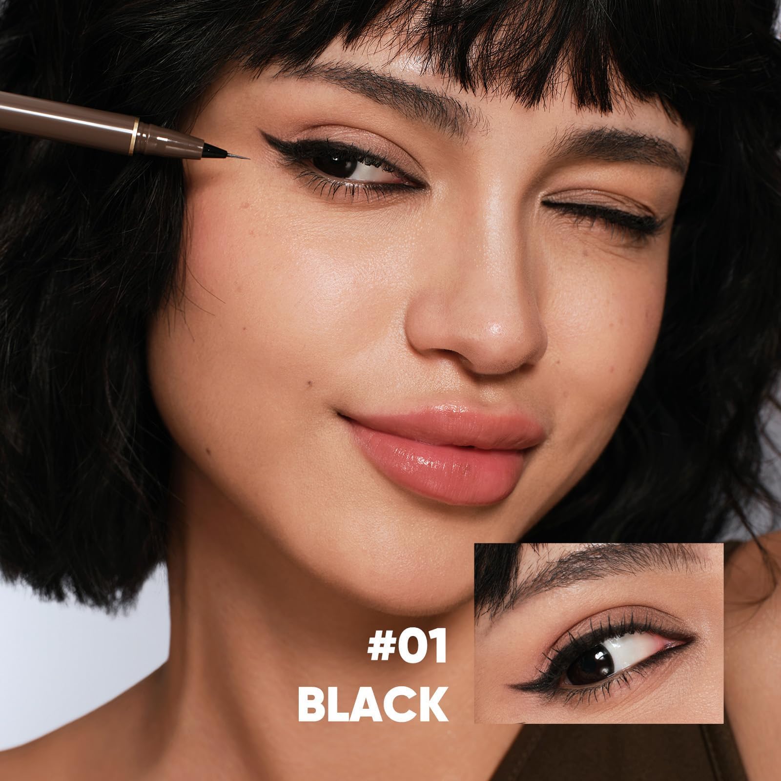 JUDYDOLL eyeliner dries quickly to prevent smudges during wear
