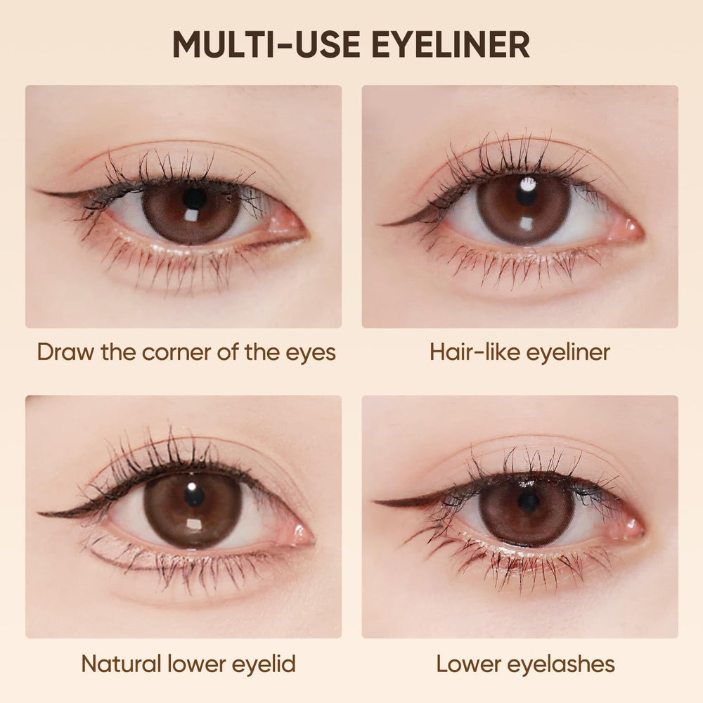 Hooded eyes friendly design for clean lines on challenging lids