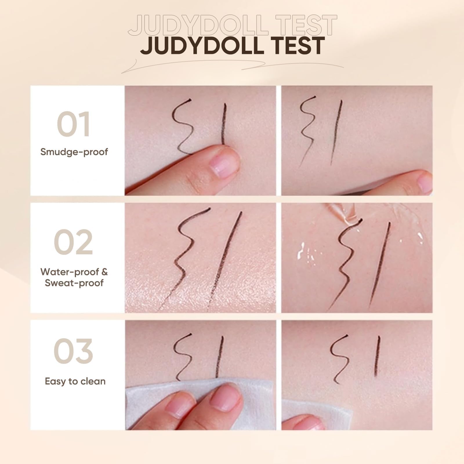 JUDYDOLL inner corner use demonstrates precise lining.