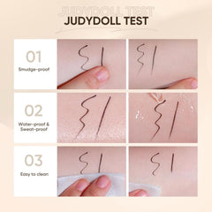 Inner corner lining made easy with JUDYDOLL ultra-fine tip