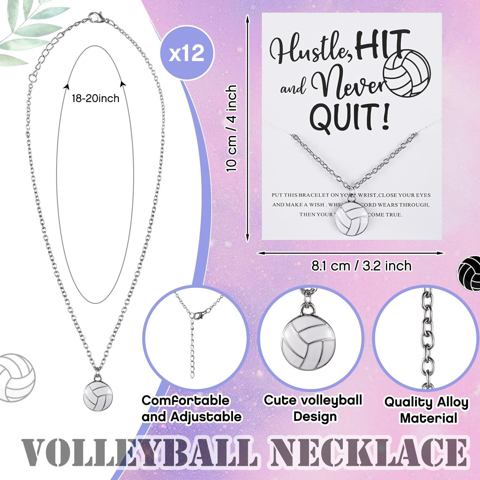 Juexica volleyball bracelet set, adjustable and sturdy for team wear