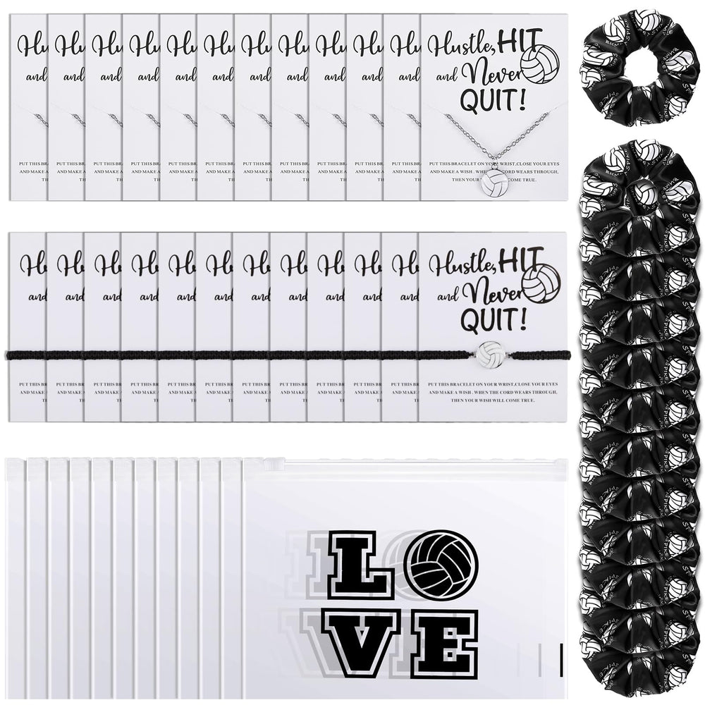 Juexica volleyball scrunchie pack for secure practice hair and style