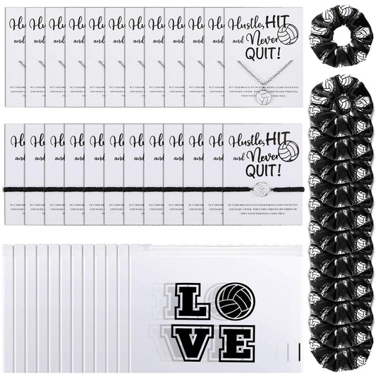 Juexica volleyball scrunchie pack for secure practice hair and style