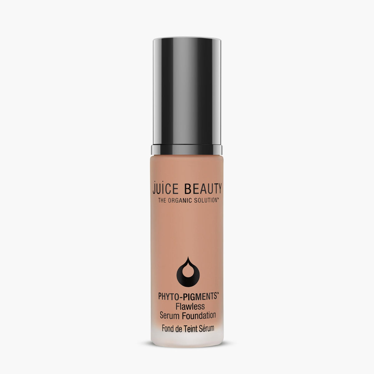 Juice Beauty Phyto-Pigments Flawless Serum Foundation bottle showing buildable coverage for radiant skin