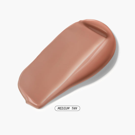 Texture swirl of Phyto-Pigments Flawless Serum Foundation demonstrating buildable coverage and radiant finish