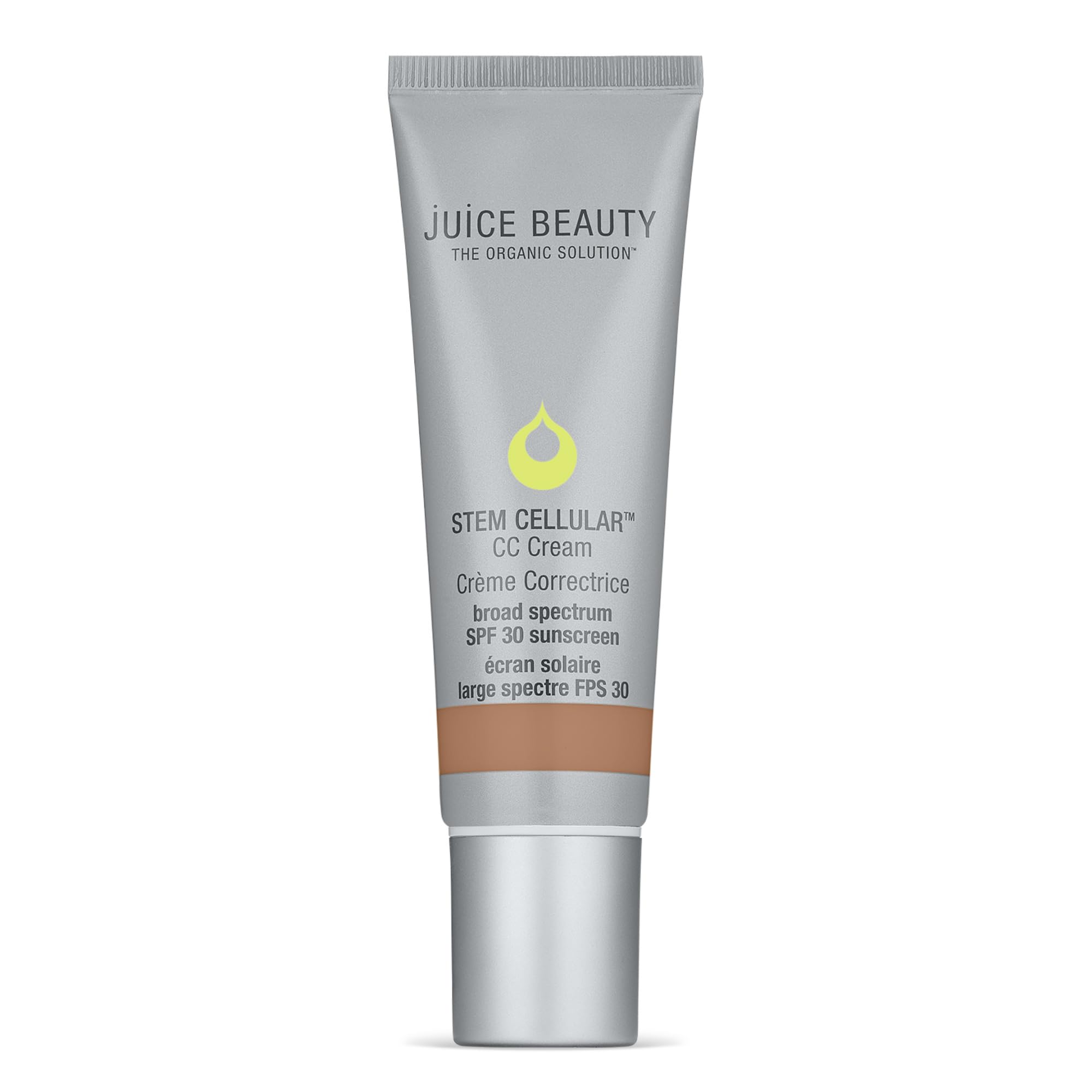 Juice Beauty Stem Cellular CC Cream Island Glow tube showing light coverage
