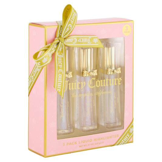 Juicy Couture Shine highlighter on brow bone for luminous definition.