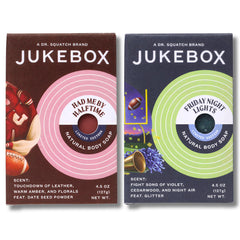 JUKEBOX Friday Night Lights bar soap with a crisp cedarwood violet scent for fall.