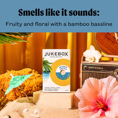Light scrub texture of JUKEBOX Island in the Sun soap for deeper cleanse