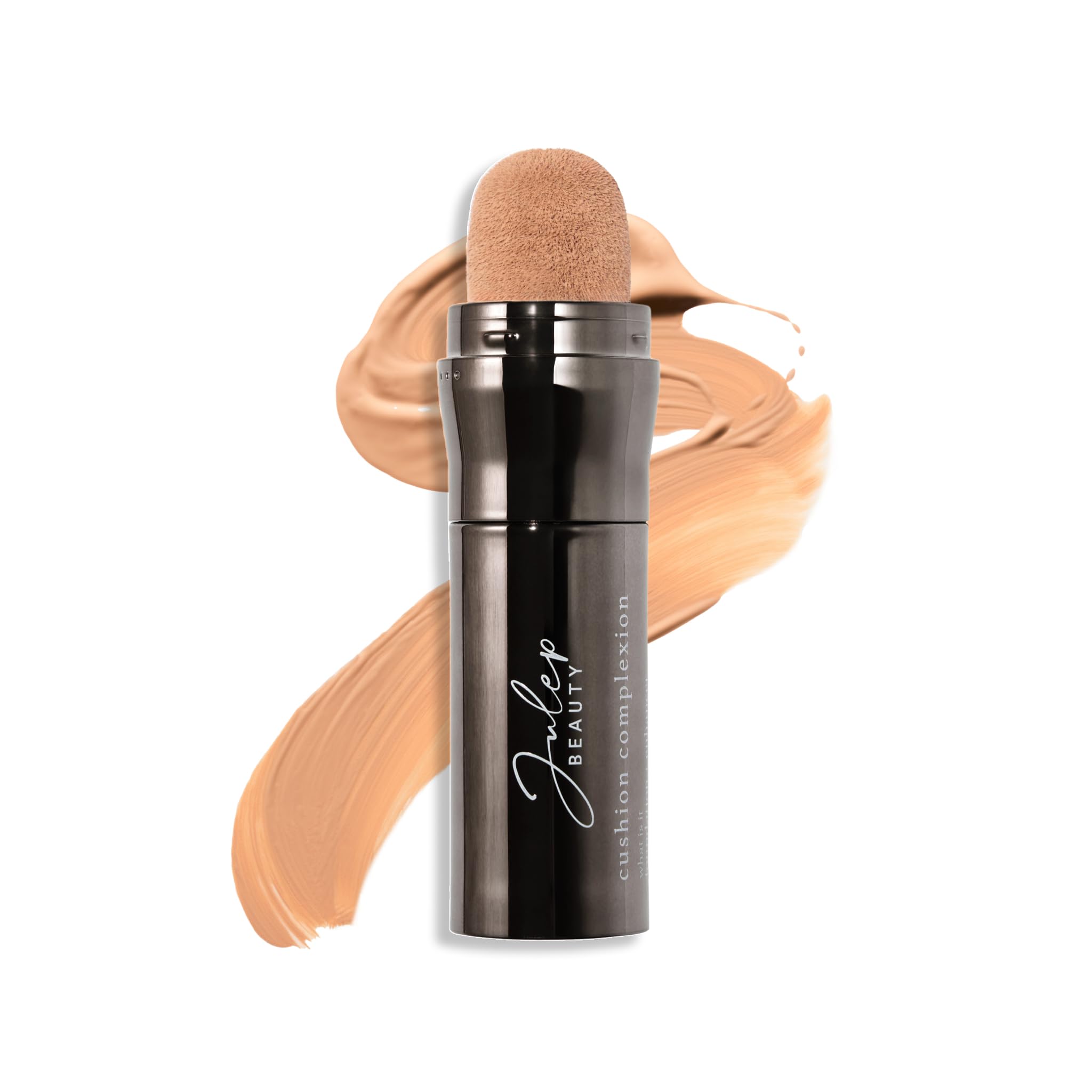 Julep Cushion Complexion Foundation Linen bottle shown for portable medium coverage on the go.