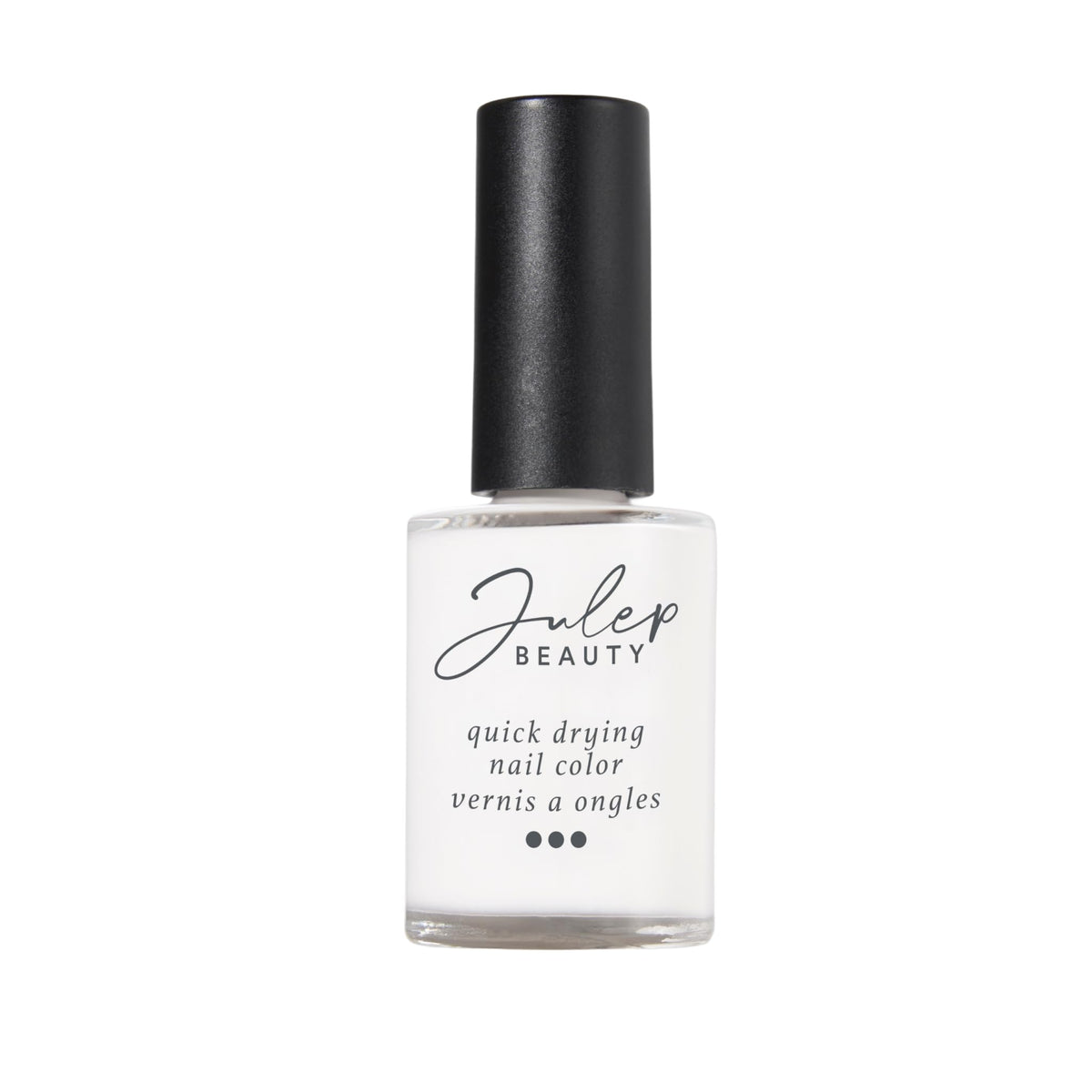 Julep Snow Day bottle shows fast-drying formula for a quick manicure