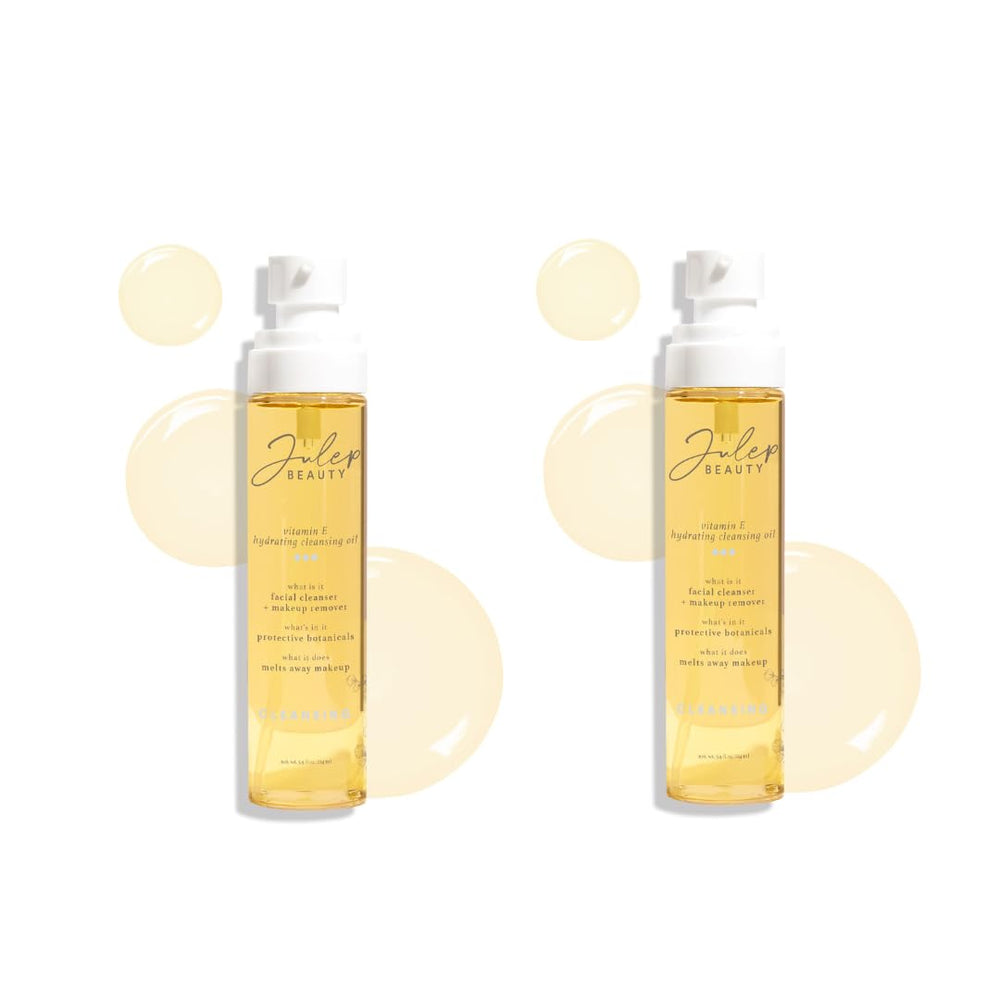 Julep Vitamin E cleansing oil bottle pour for makeup removal