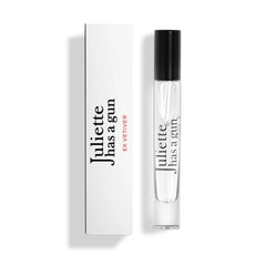 Juliette Has A Gun Ex Vetiver travel spray offers portable, unisex freshness for daily wear.