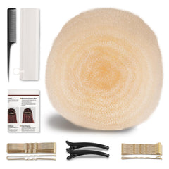 Juloviy XXL hair padding sponge blends invisibly for natural volume in updos.