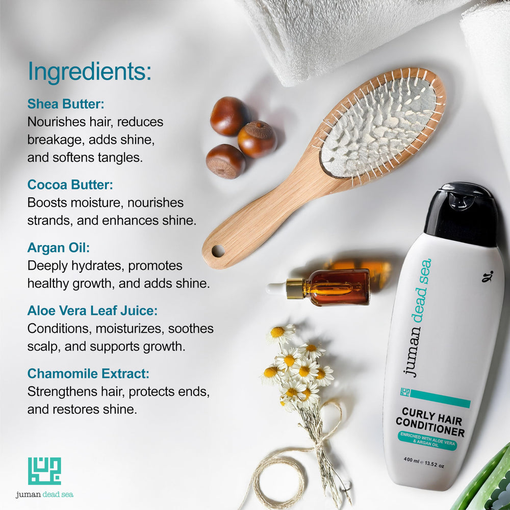 JUMAN Dead Sea Leave-In Conditioner hair shine after use indicating healthy gloss.