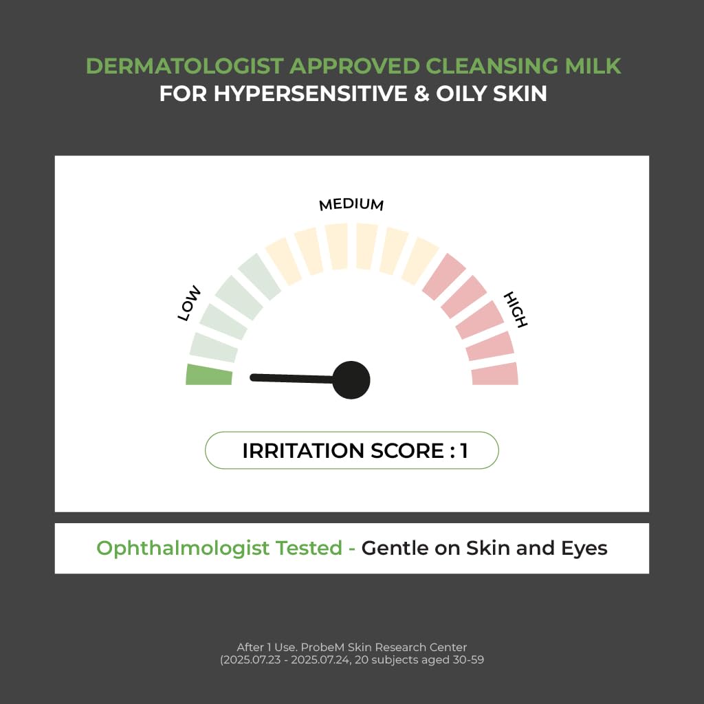 JUMISO D-Panthenol cleansing milk with 5-ceramide barrier complex protects skin