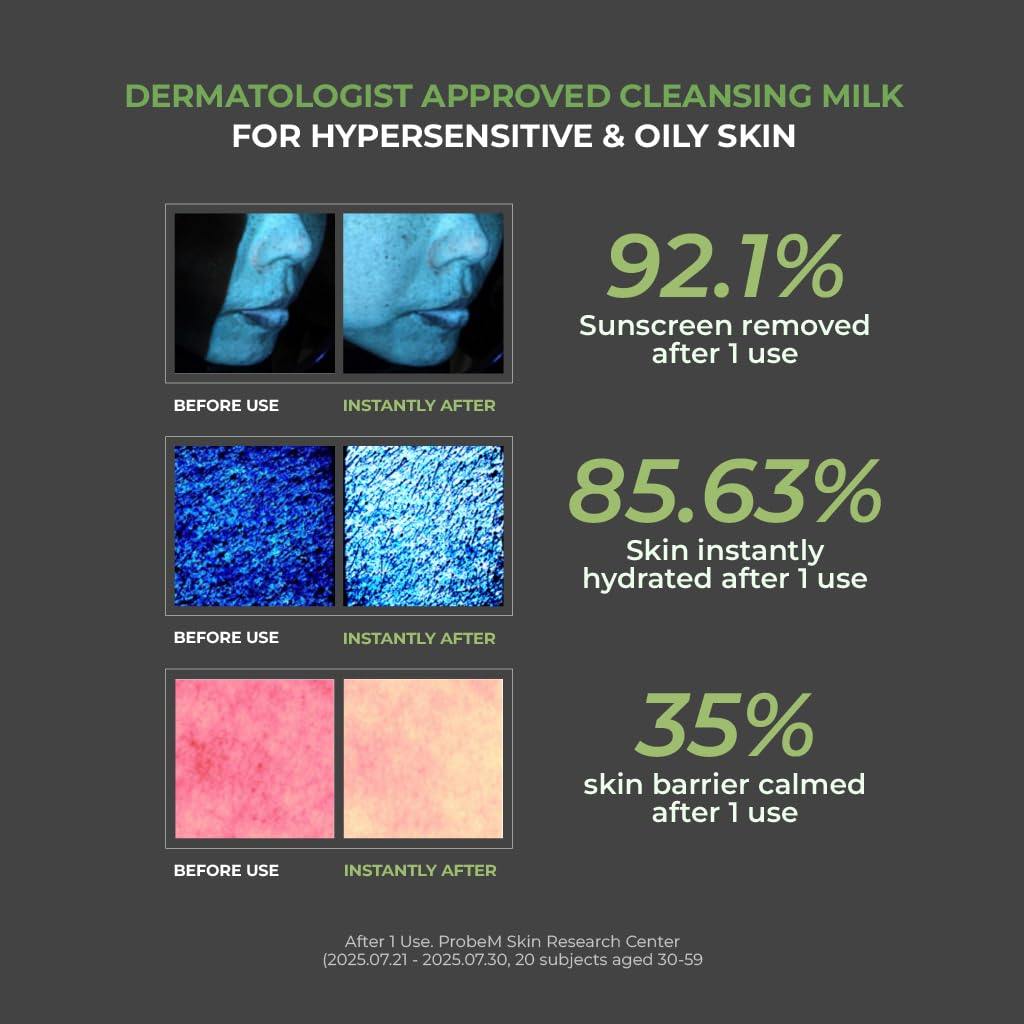 JUMISO D-Panthenol cleansing milk is fragrance-free and suitable for sensitive skin