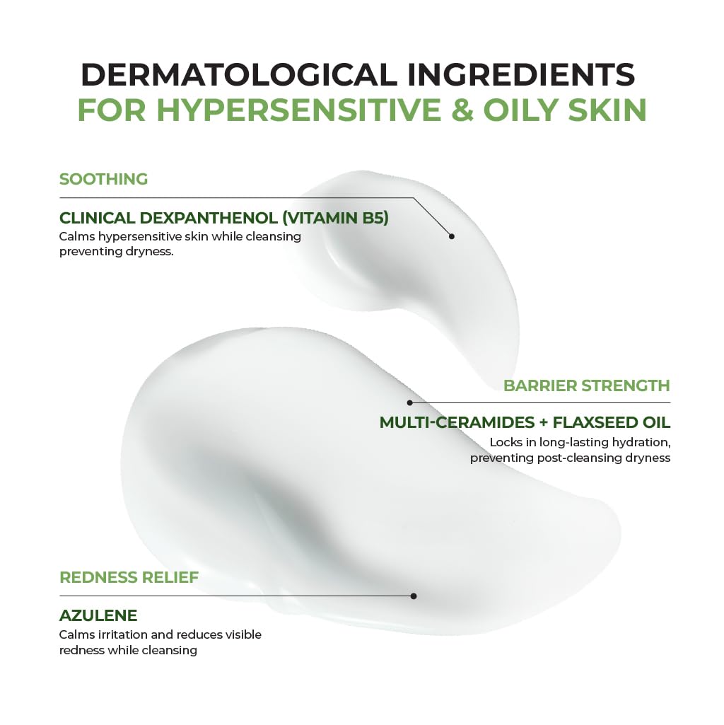 JUMISO D-Panthenol cleansing milk demonstrates instant hydration boost during rinse