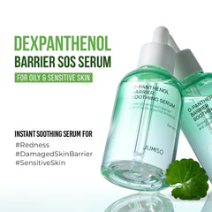 JUMISO D-Panthenol Barrier Serum water-texture pour showcases lightweight hydration.