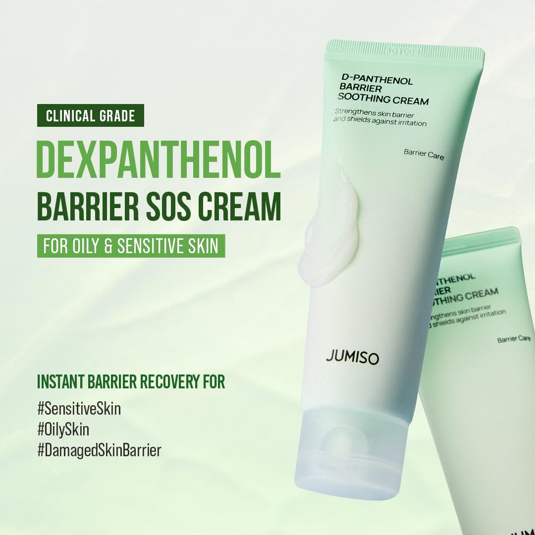 Close-up of JUMISO D-Panthenol gel texture absorbing quickly on skin.