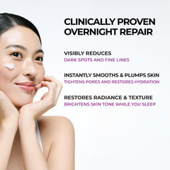 JUMISO night-time glass skin application showing a smooth, rested glow by morning