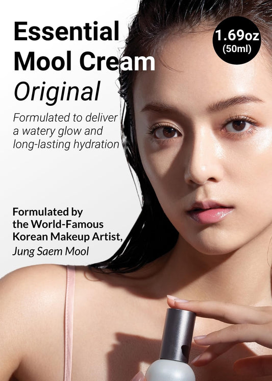 Jung Saem Mool Essential Mool Cream texture swirl showing lightweight hydration.