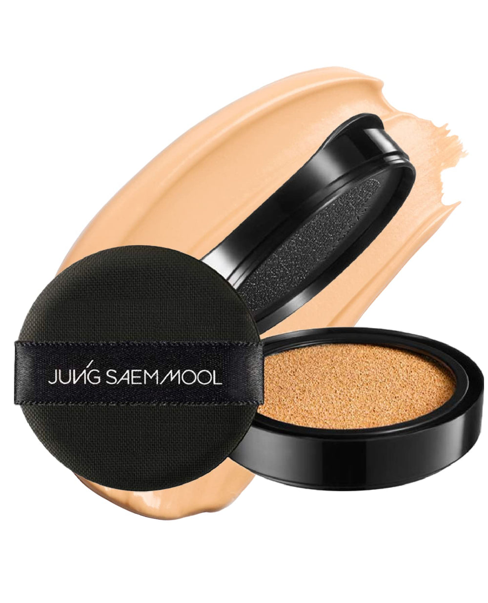 Jung Saem Mool Essential Skin Nuder Cushion 21 Medium refill pack, portable and mess-free.