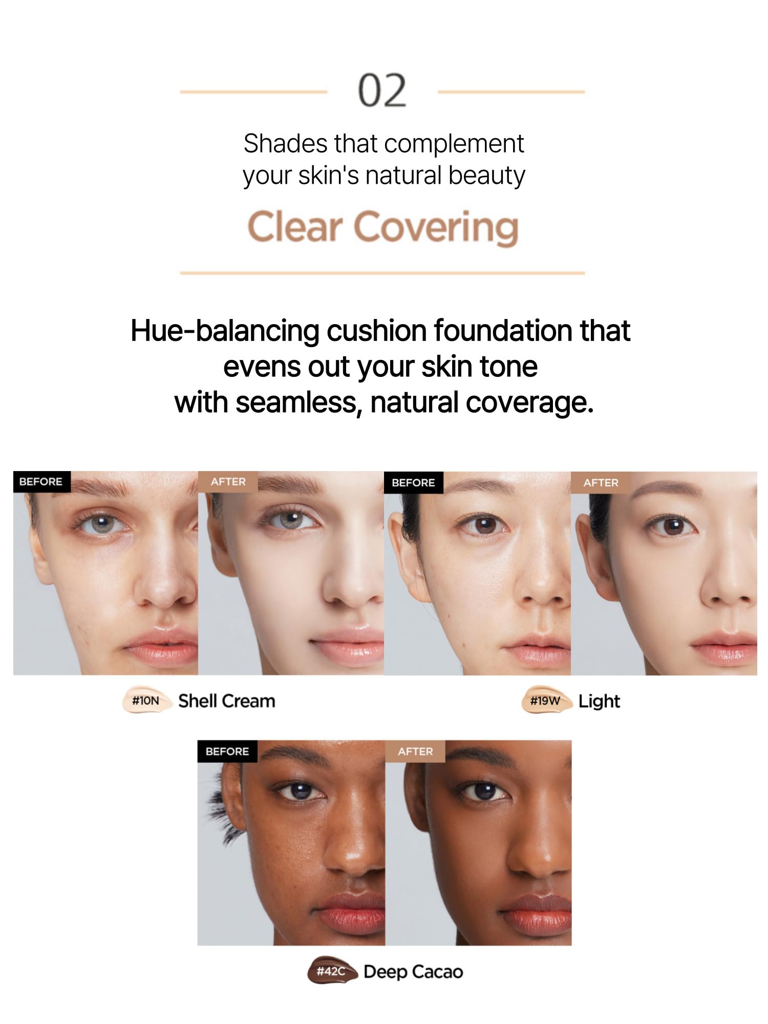 Buildable coverage lets you layer from sheer to medium for a natural glow