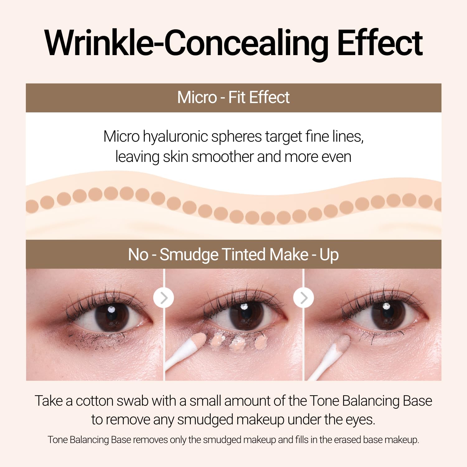 Jung Saem Mool Hyaluronic Spheres close-up showing pore-blurring effect