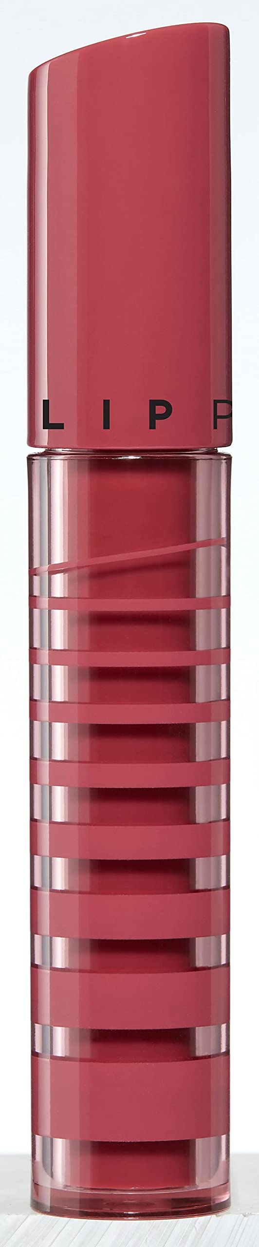 Jung Saem Mool Lip-Pression Glow Lasting Tint bottle closeup shows glassy shine and buildable color