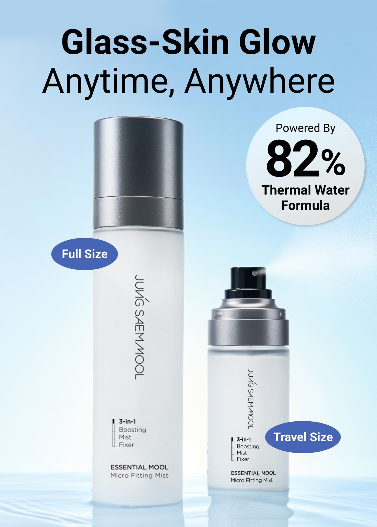 JUNG SAEM MOOL hydrating mist providing a refreshed look after makeup