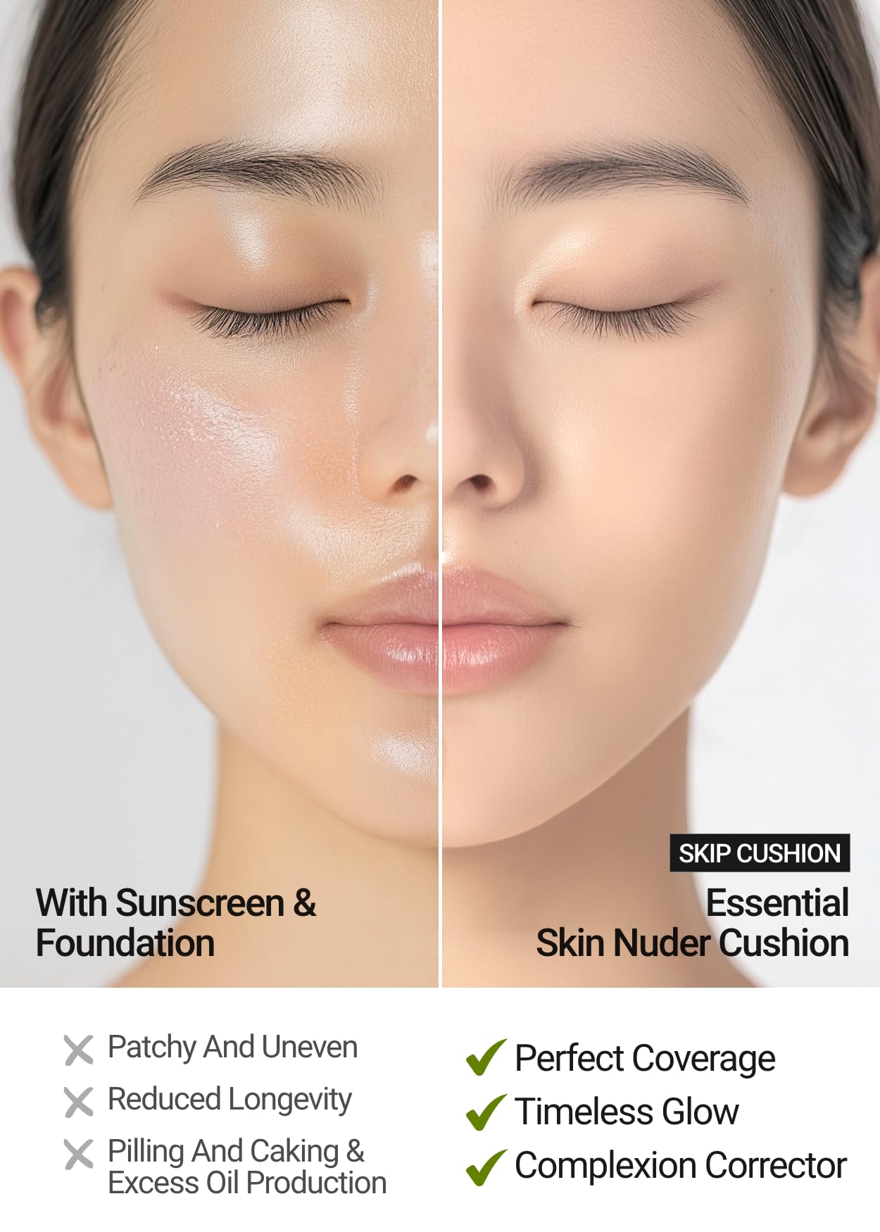 13 Fair shade swatch on skin showing natural complexion
