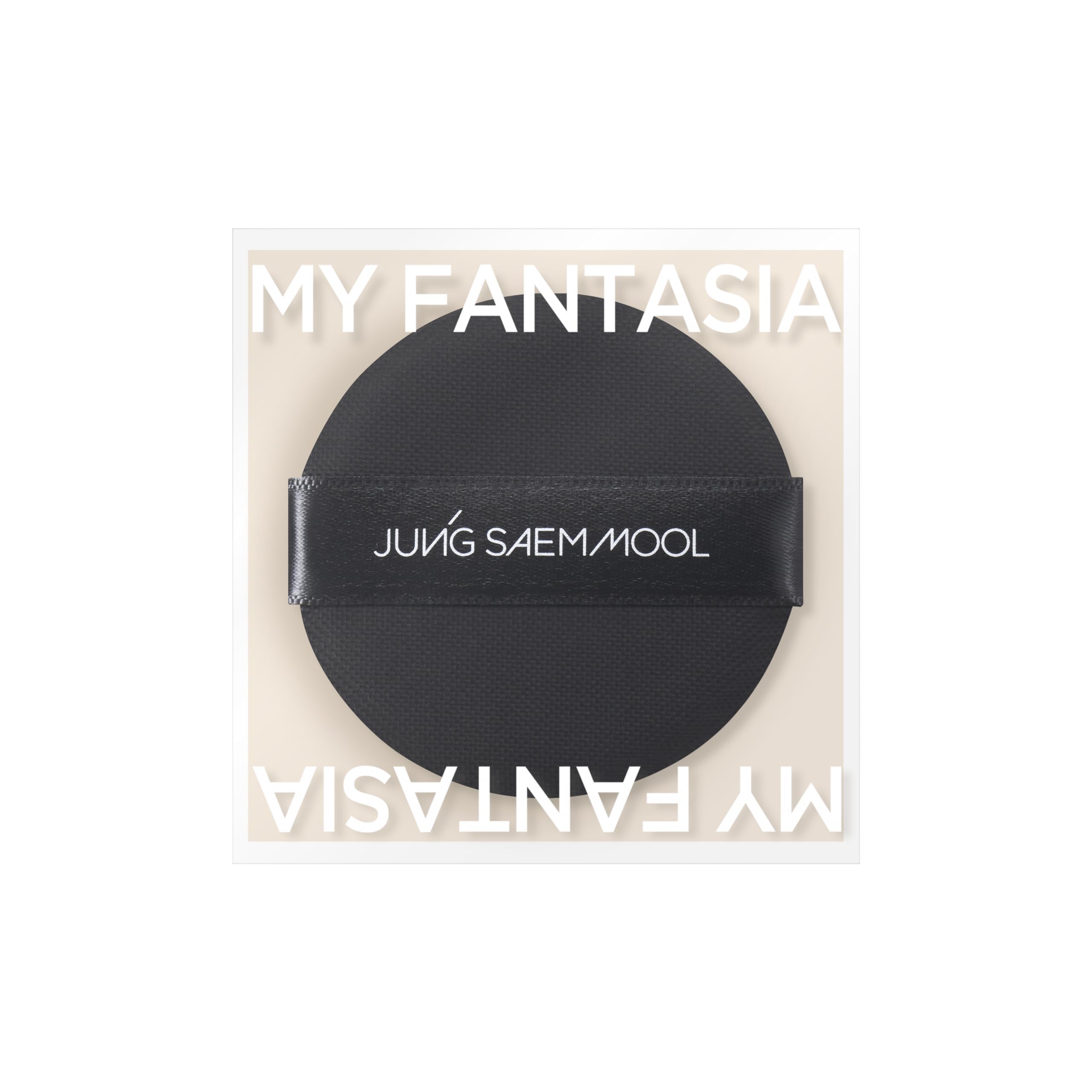 JUNG SAEM MOOL cushion puff glides along facial contours for natural finish
