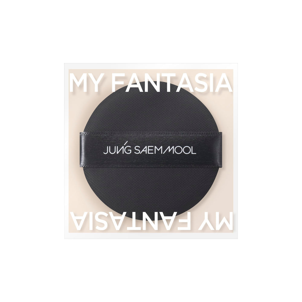 JUNG SAEM MOOL cushion puff glides along facial contours for natural finish