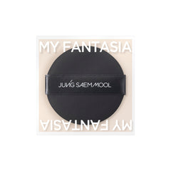 JUNG SAEM MOOL cushion puff glides along facial contours for natural finish