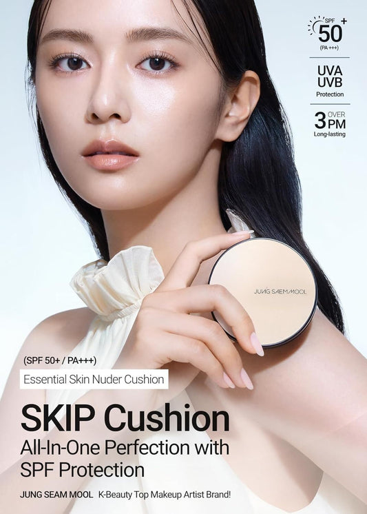 Jung Saem Mool cushion bottle close-up showing refill not included.