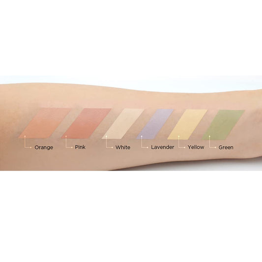 Jung Saem Mool Artist Concealer Palette Brush: dual-ended tool for seamless application.