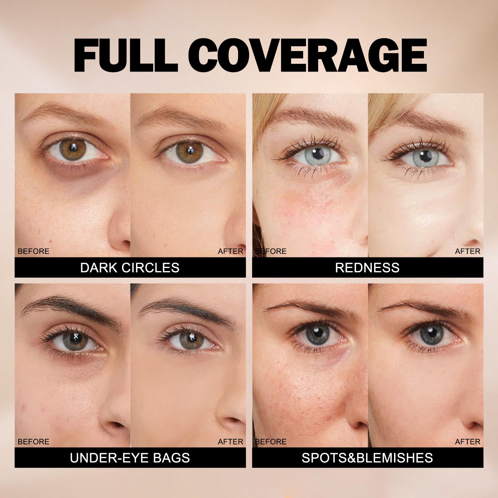 Junhe Liquid Concealer texture reveals full coverage without caking