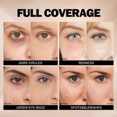 Junhe Liquid Concealer texture reveals full coverage without caking