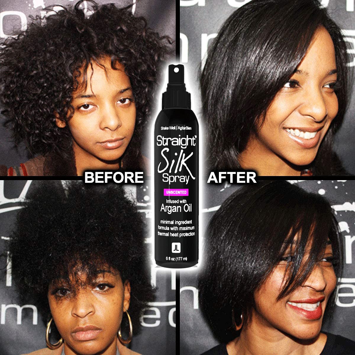 JuniorLabs Straight Silk Spray ready for flat-iron styling session