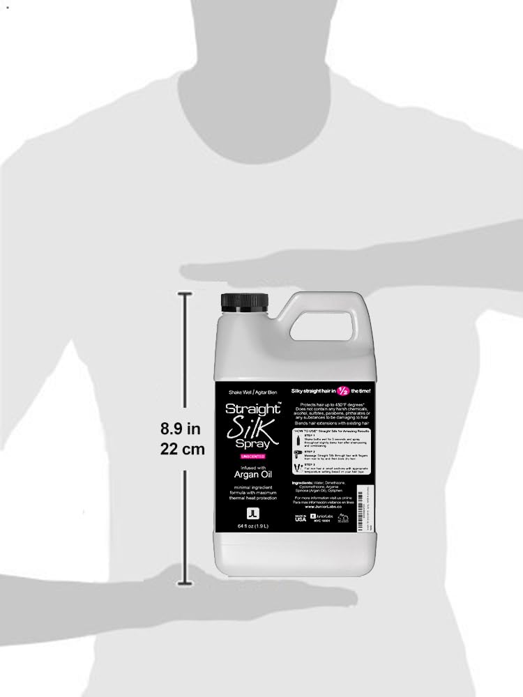 JuniorLabs Straight Silk Spray USA-made label visible.