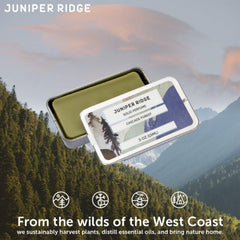 Juniper Ridge wild-harvest ingredients for natural fragrance without synthetics.