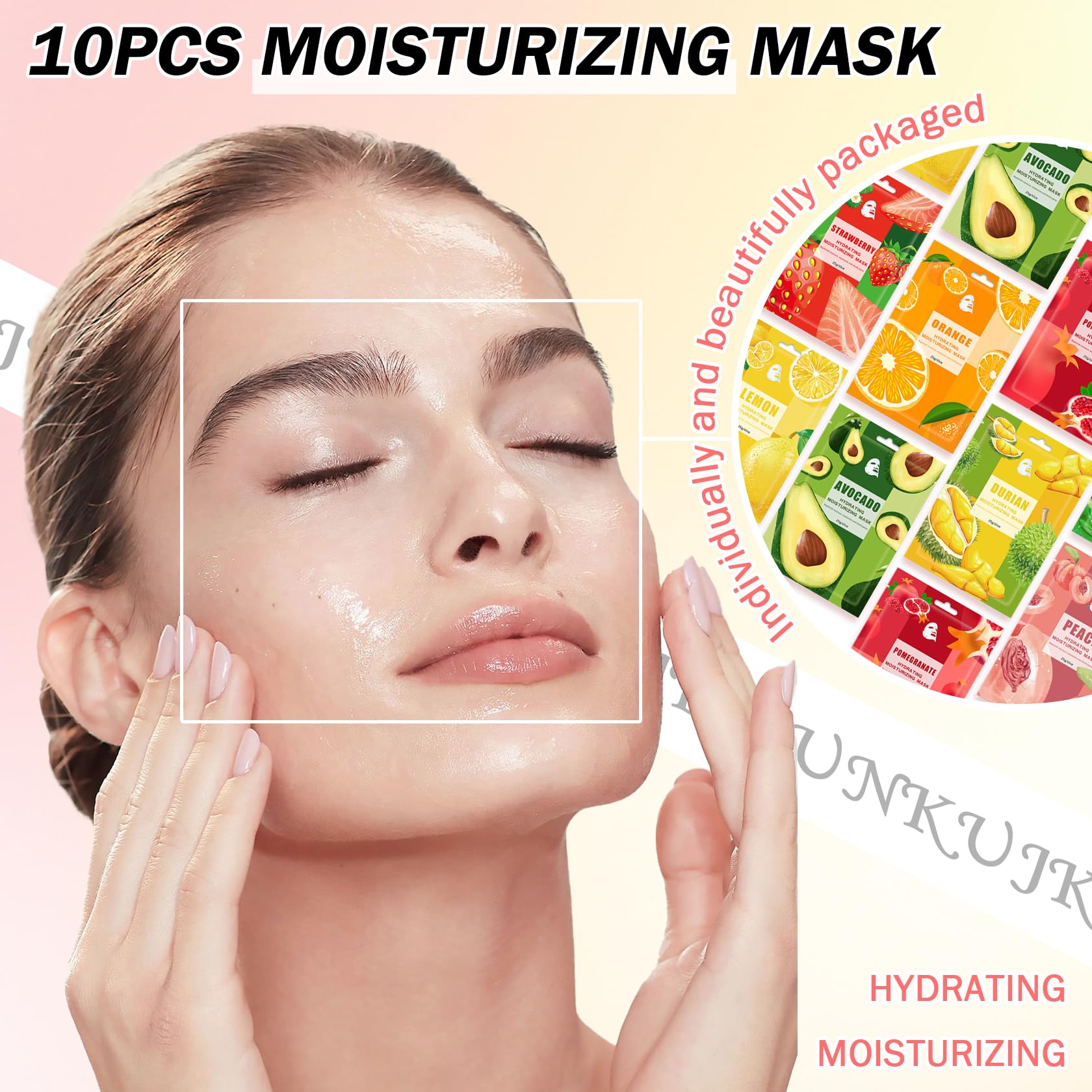 JunKuJK individually wrapped sheet masks for easy on-the-go pampering.