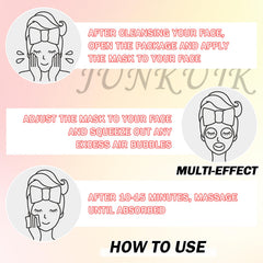 JunKuJK masks are suitable for all skin types, including sensitive skin.