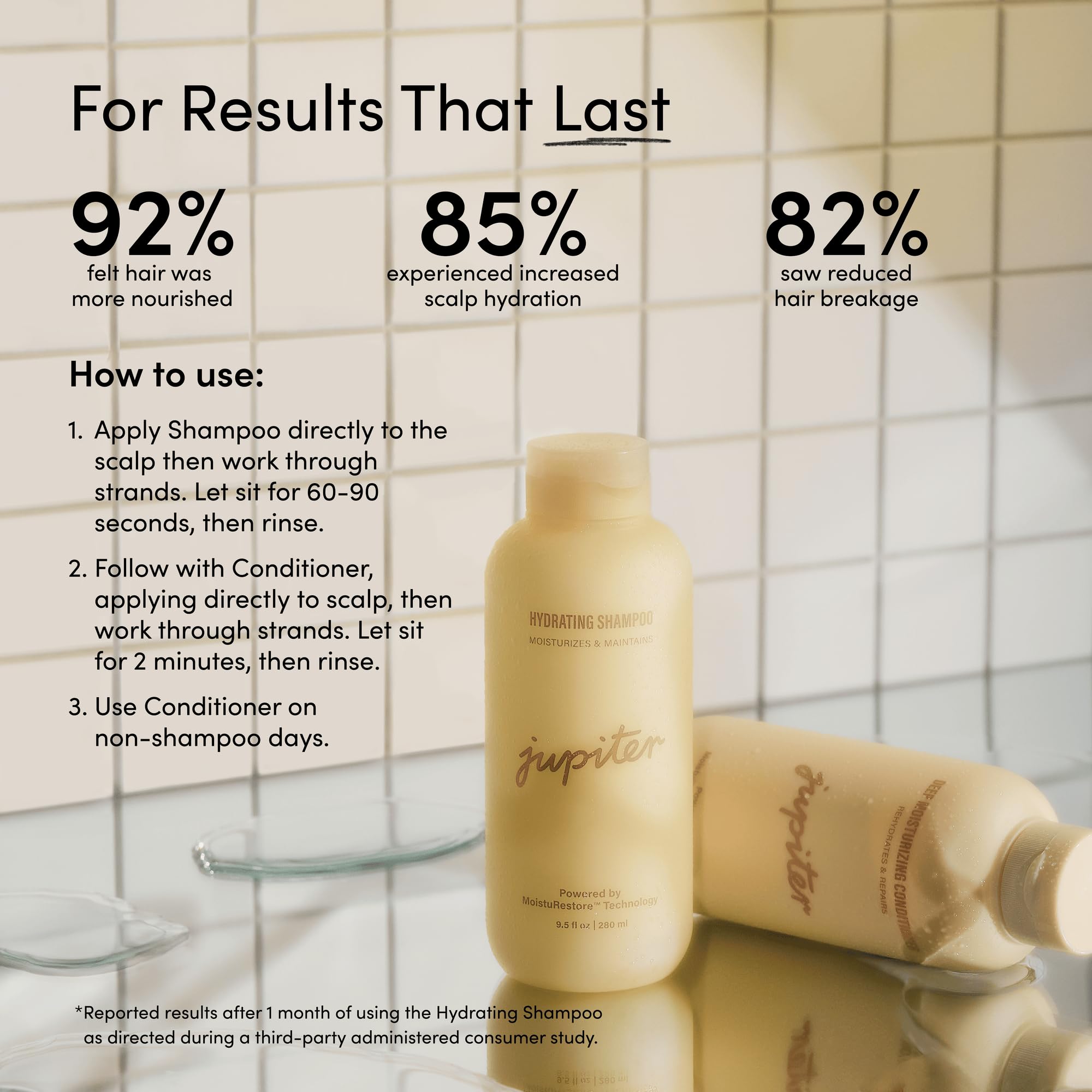 Jupiter Hydrating Conditioner bottle emphasizing softness and manageability